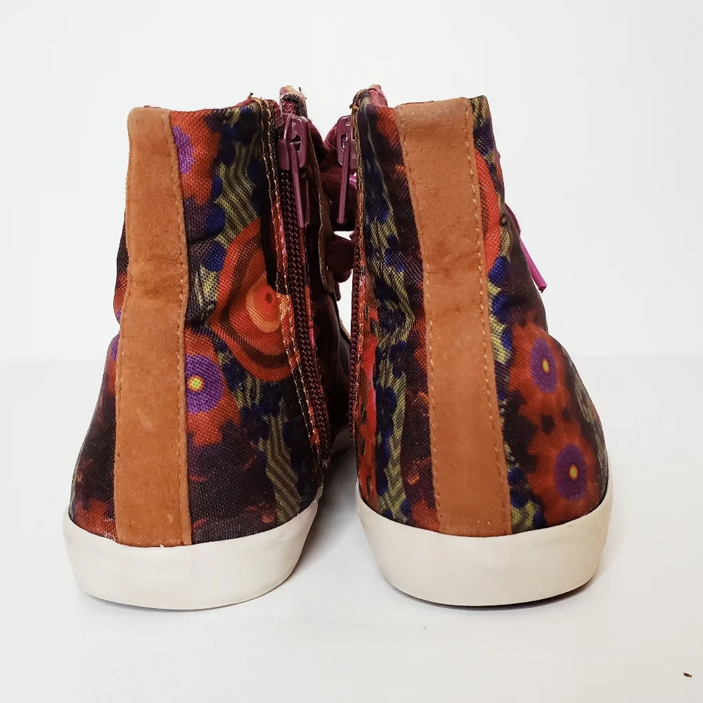 Desigual Patchwork Boho High Top Sneakers Women's Size 36 - Picture 6 of 7